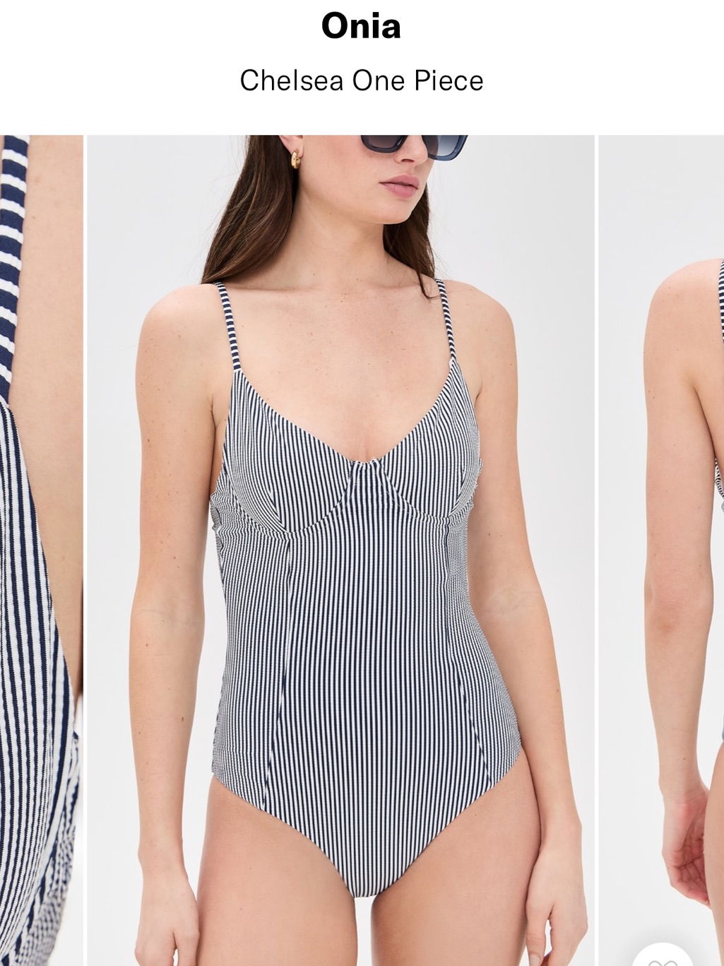 Onia Chelsea One Piece - Navy And White Stripe